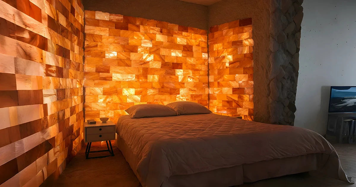 Himalayan pink salt wall