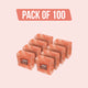 Himalayan Salt Blocks 4"(L) x 4"(W) x 2"(H) - Pack of 100