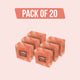 Himalayan Salt Blocks 4"(L) x 4"(W) x 2"(H) - Pack of 20