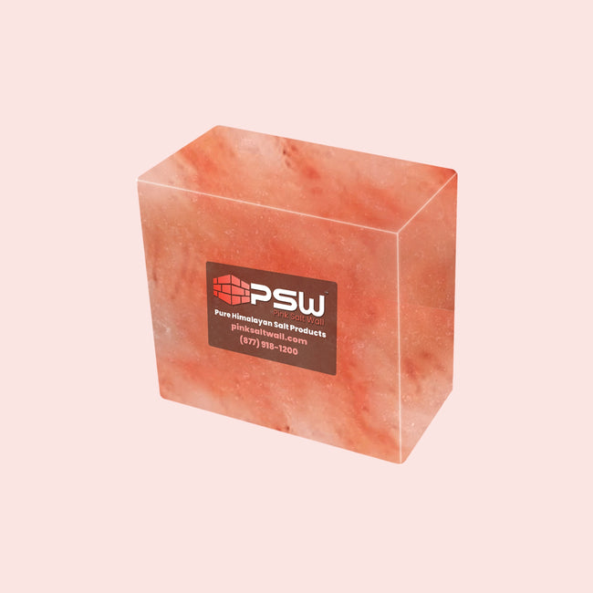 Himalayan Pink Salt Bricks - Unique Salt Blocks (4" x 4" x 2")