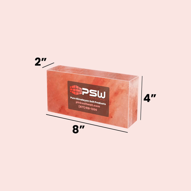 Himalayan Salt Bricks 8" x 4" x 2" - Pack of 4 - Free Shipping