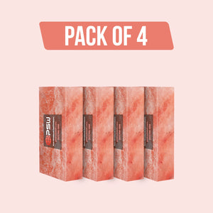 Himalayan Salt Bricks 8" x 4" x 2" One Side Natural Bricks - Pack of 4